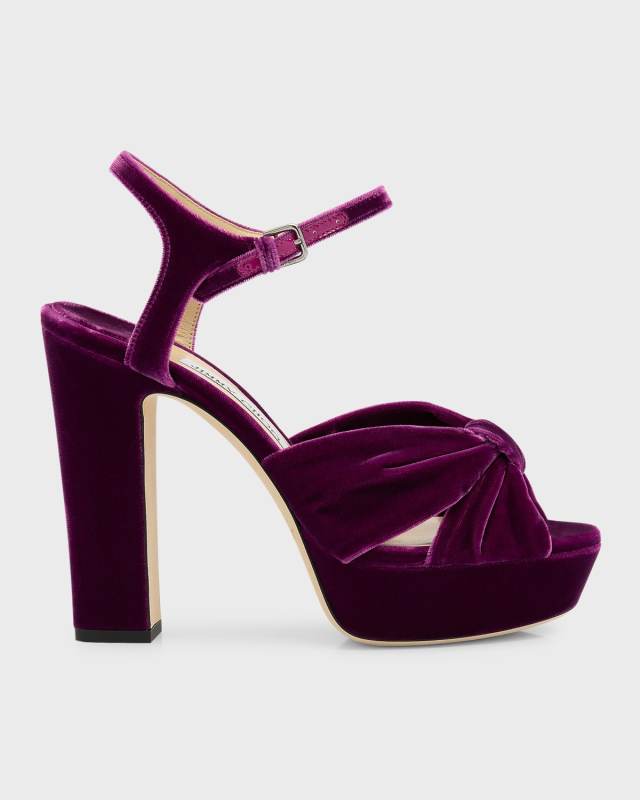 Heloise Ankle-Strap Platform Sandals